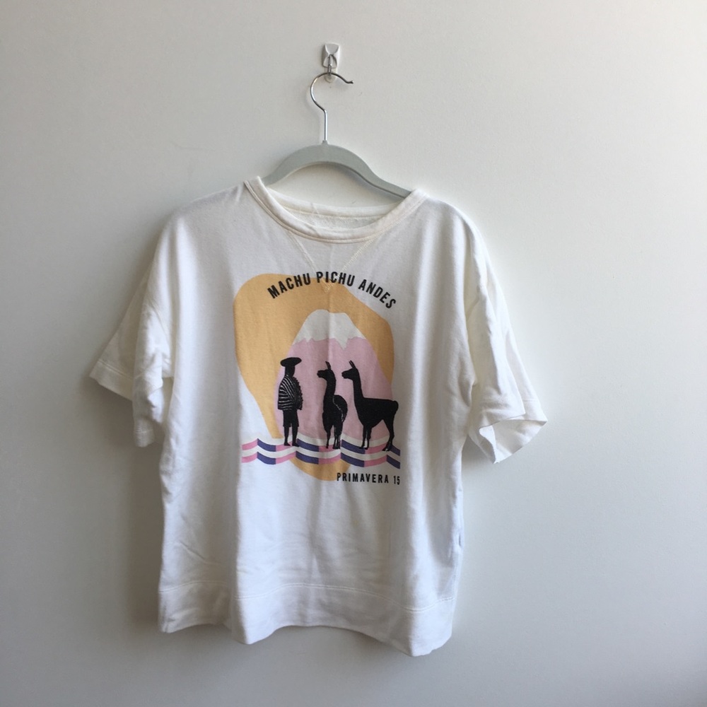 White graphic sweatshirt